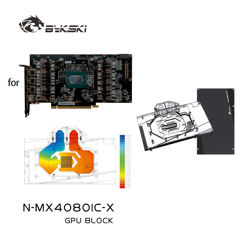 Rtx 4080 Water Cooling Block - Blok GPU Bykski N-MX4080IC-X untuk MAXSUN