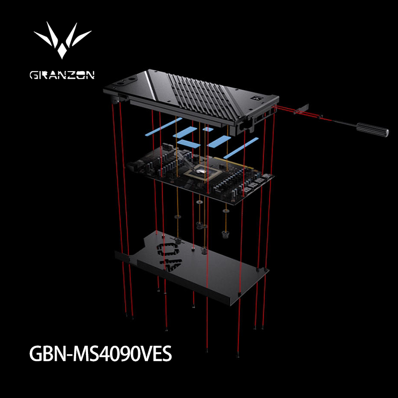 Rtx 4090 Water Block Full Cover - Blok Air GPU Granzon untuk Kartu