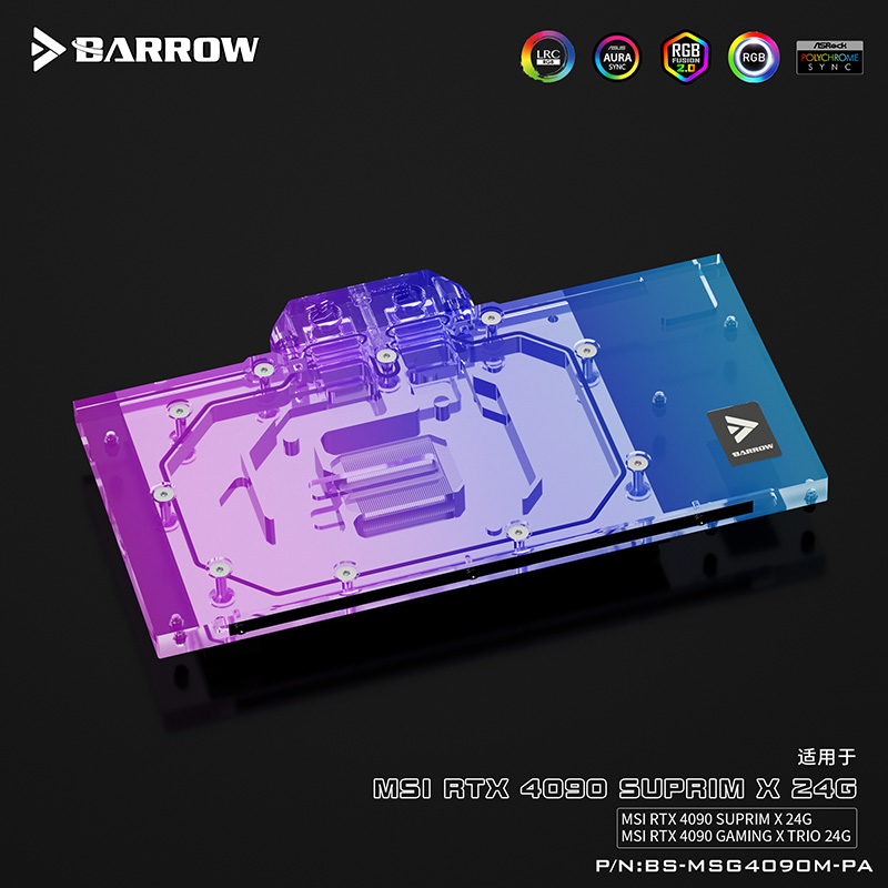 Rtx 4090 Water Block Full Cover - BARROW G1/4 