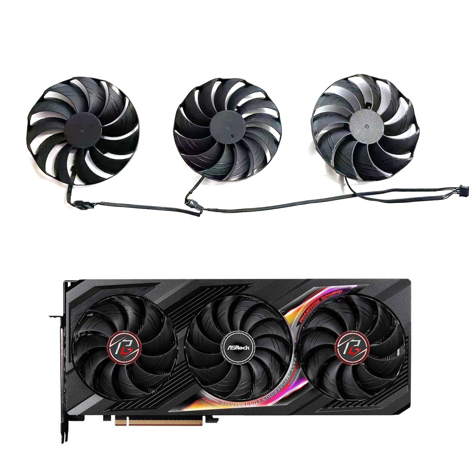 Rx 7800 Xt 16Gb - Kipas Pengganti Kartu Grafis Asrock Radeon