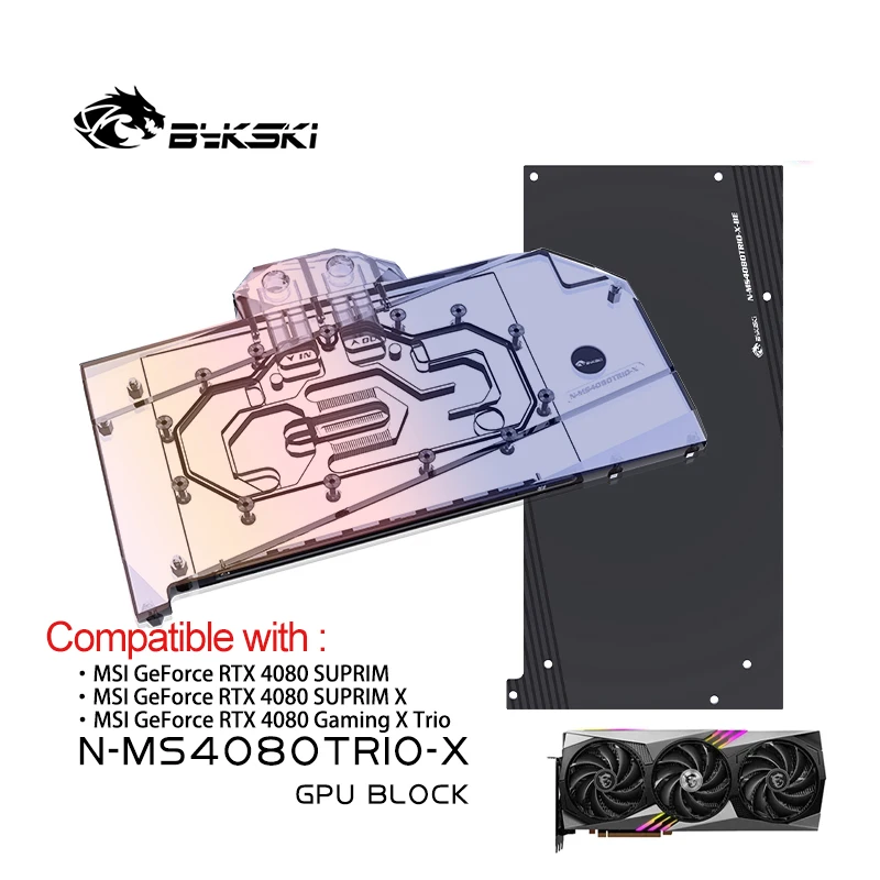 Rtx 4080 Water Cooling Block - Bykski GPU Block untuk Kartu Grafis