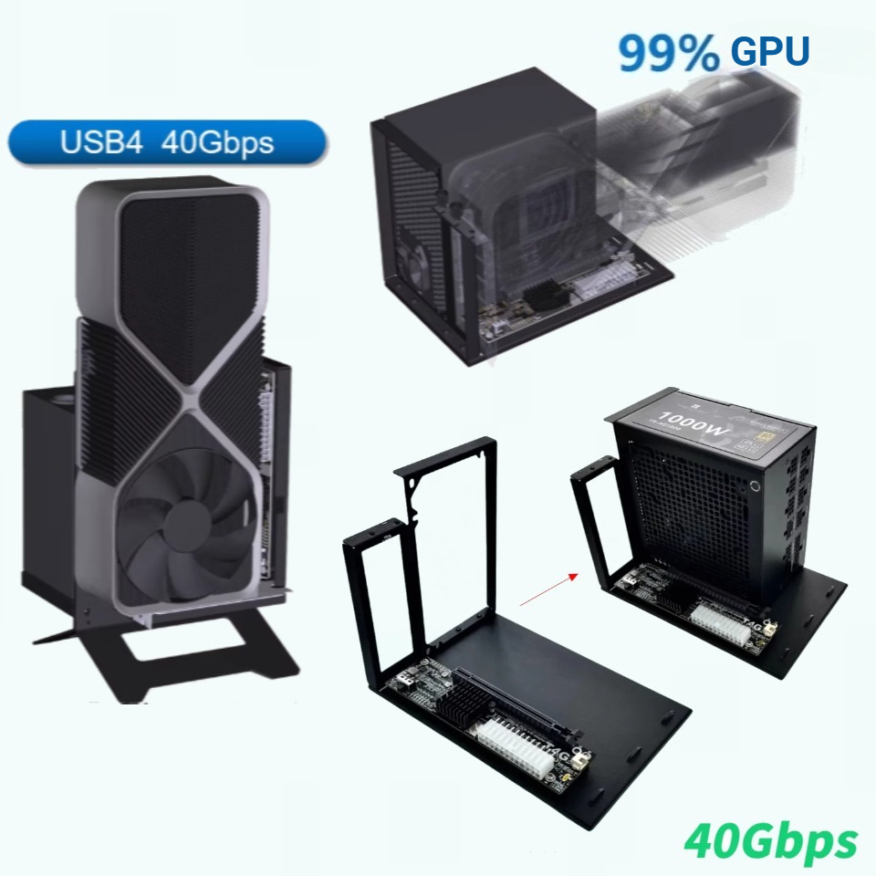 Gpu External Dock Egpu Thunderbolt 4 - UT4G Adaptor EGPU Eksternal USB4 Braket
