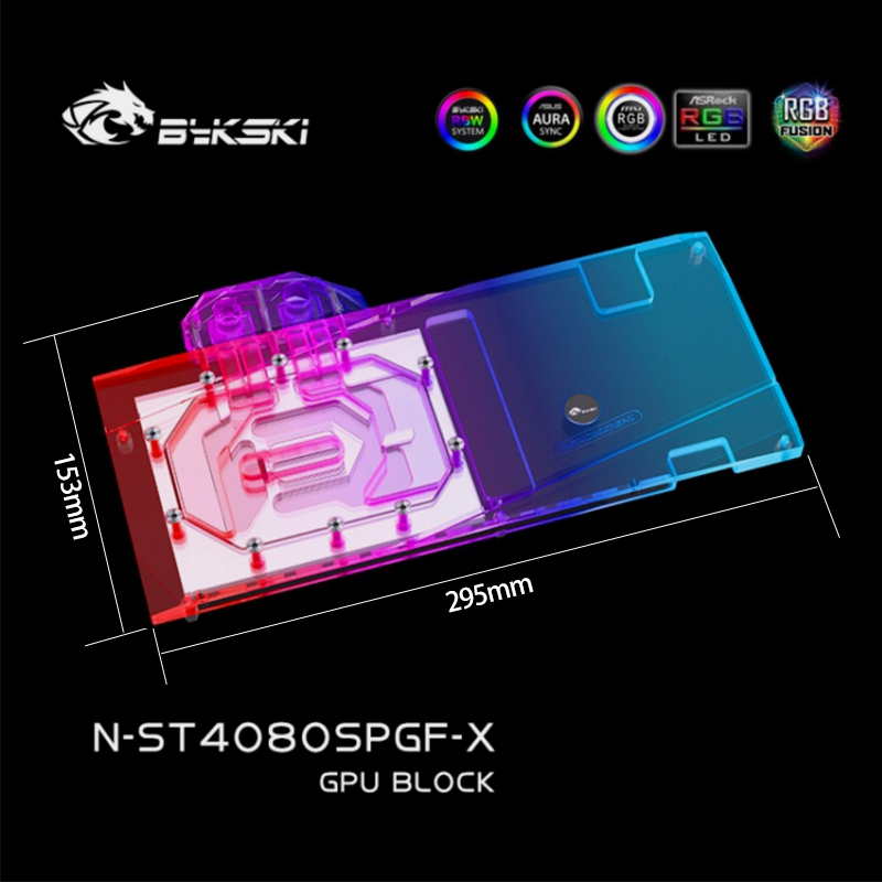 Rtx 4080 Super 16Gb - Bykski N-ST4080SPGF-X GPU Block untuk Kartu