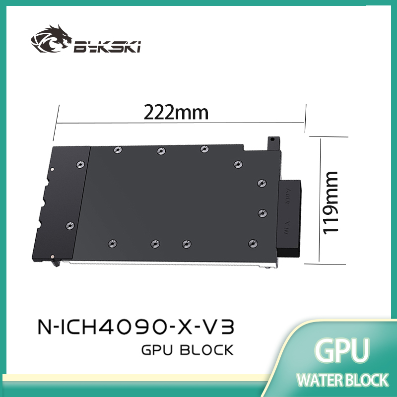Rtx 4090 Water Block Full Cover - Water Block GPU Bykski Digunakan untuk
