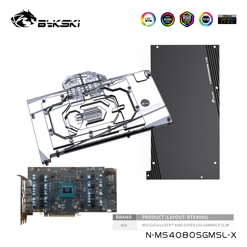 Rtx 4080 Water Cooling Block - Blok Air Bykski Untuk Kartu Grafis