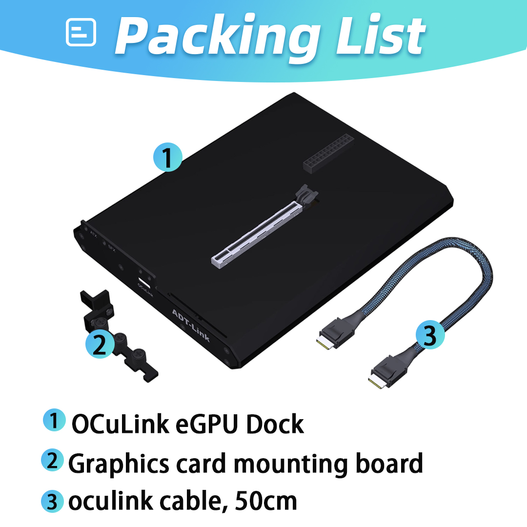 Dock eGPU OCuLink PCIe 4.0 X4  - Oculink Gpu Dock Station ulasan dan harga