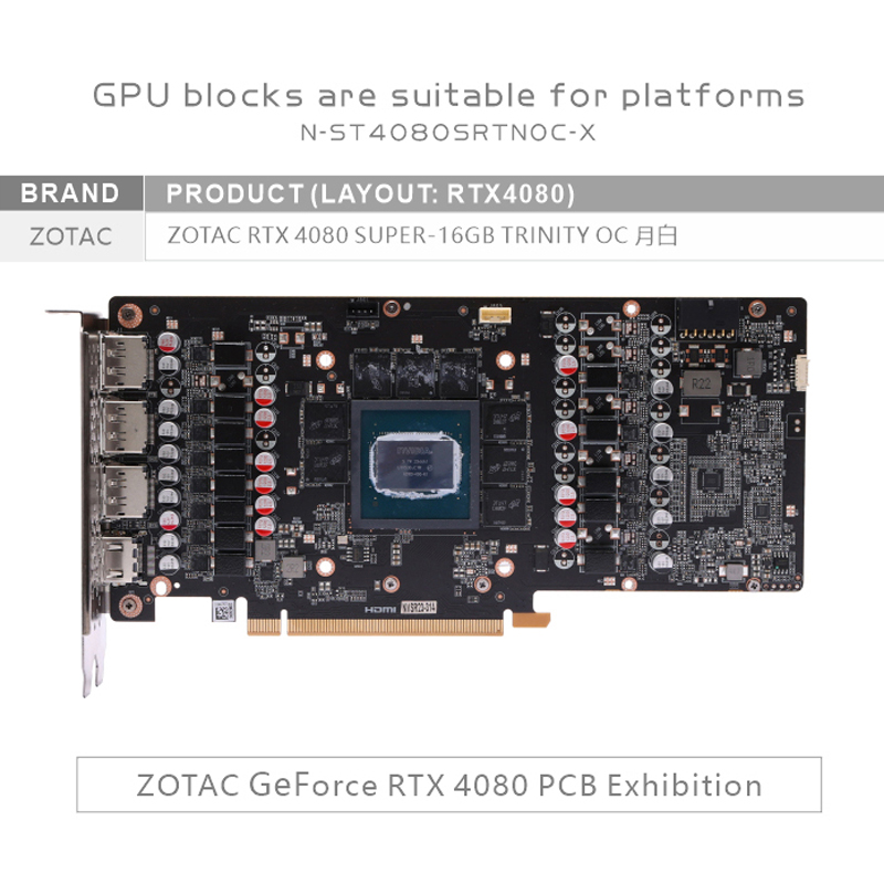 Bykski N-ST4080SRTNOC-X Blok G - Rtx 4080 Water Cooling Block ulasan dan harga