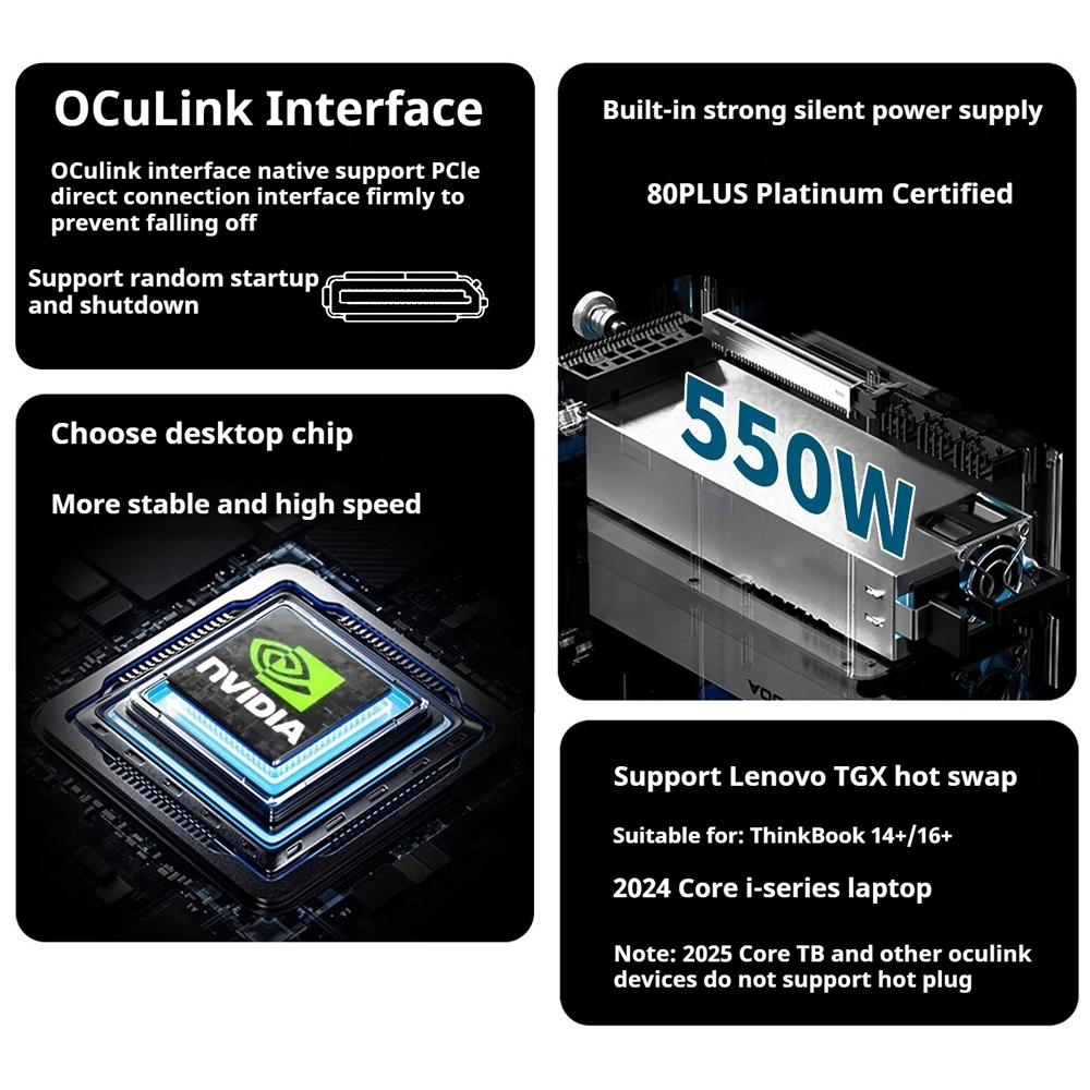 V100A eGPU Dock OCuLink Thunde - Oculink Gpu Dock Station ulasan dan harga