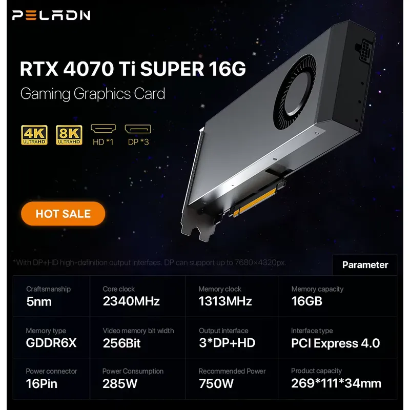Penjualan Panas Kartu Grafis G - Rtx 4070 Ti Super 16Gb ulasan dan harga