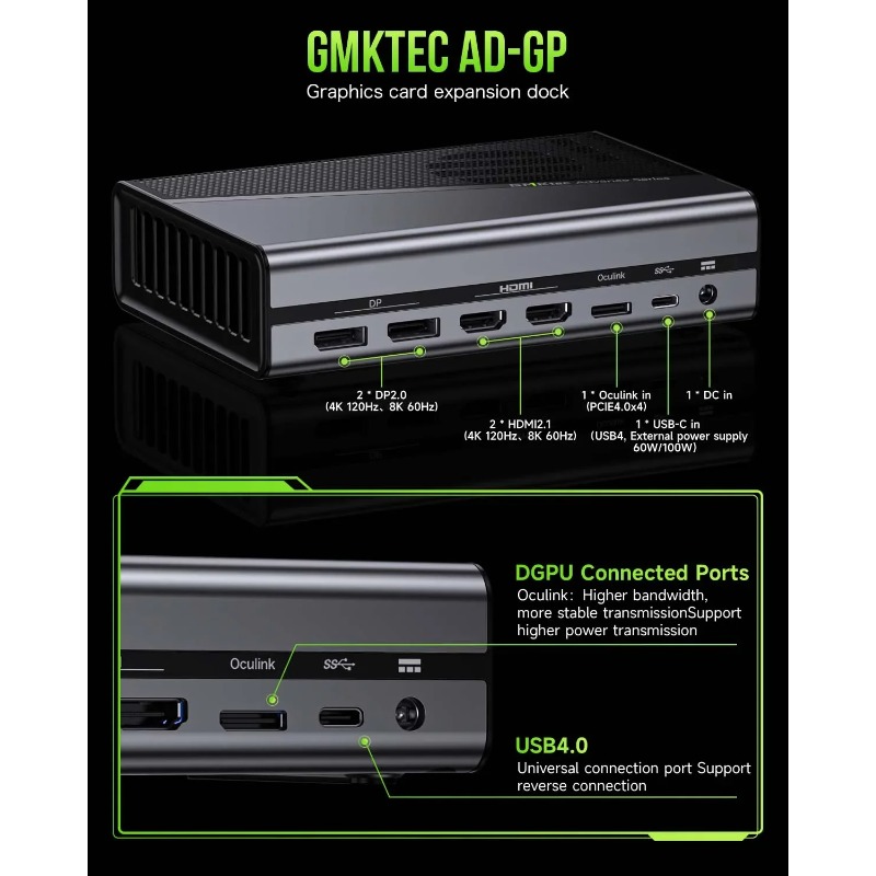 Docking Station GPU Eksternal  - Oculink Gpu Dock Station ulasan dan harga