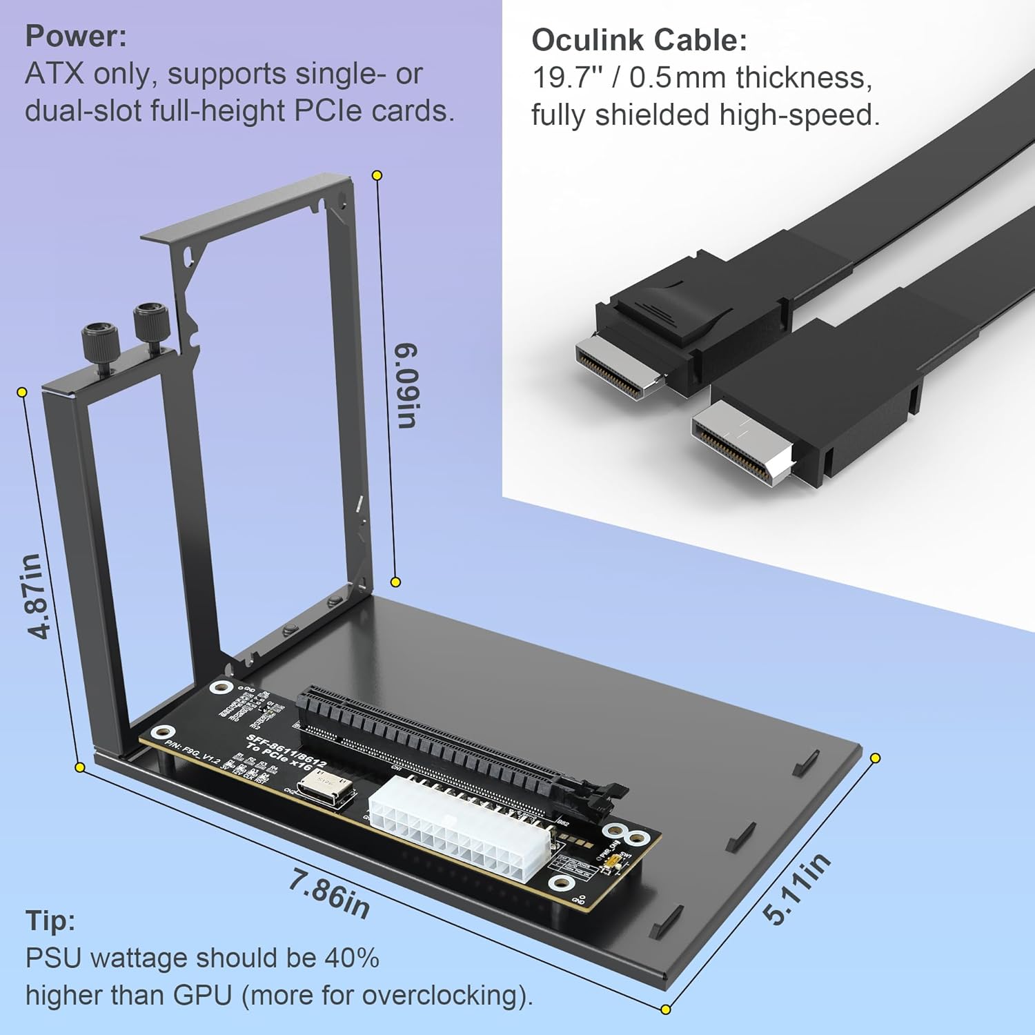 Dock GPU Eksternal PCIe 4.0 X4 - Oculink Gpu Dock Station ulasan dan harga