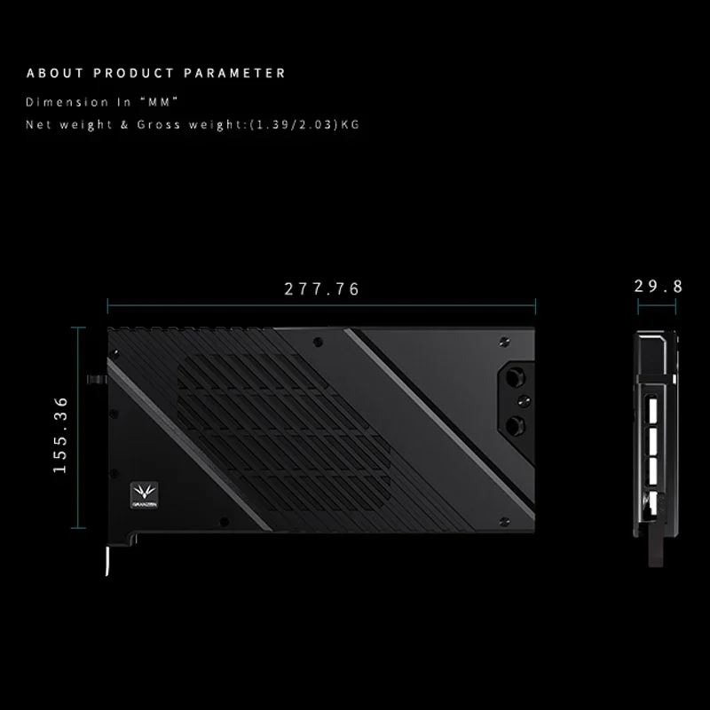 Granzon GBN-MS4090VES, Water B - Rtx 4090 Water Block Full Cover ulasan dan harga