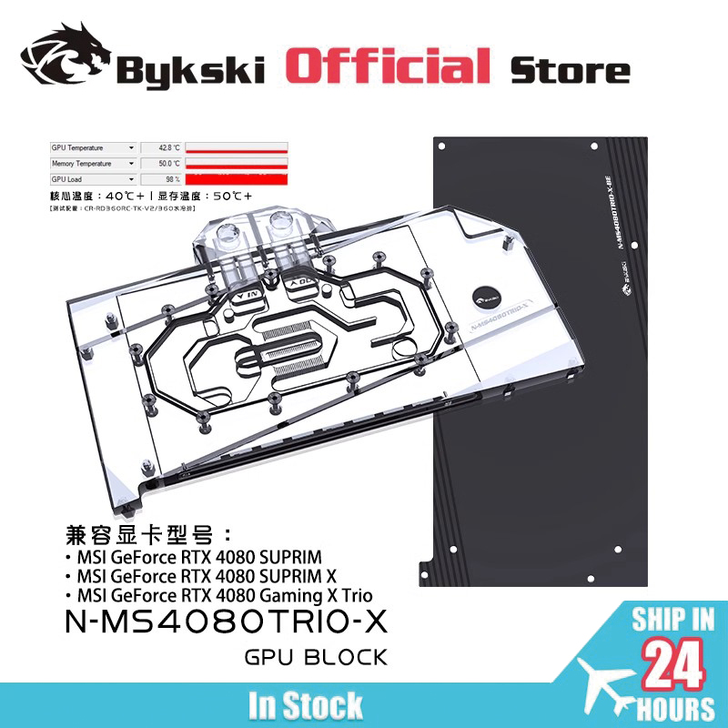 Blok GPU Bykski untuk Kartu Gr - Rtx 4080 Water Cooling Block ulasan dan harga