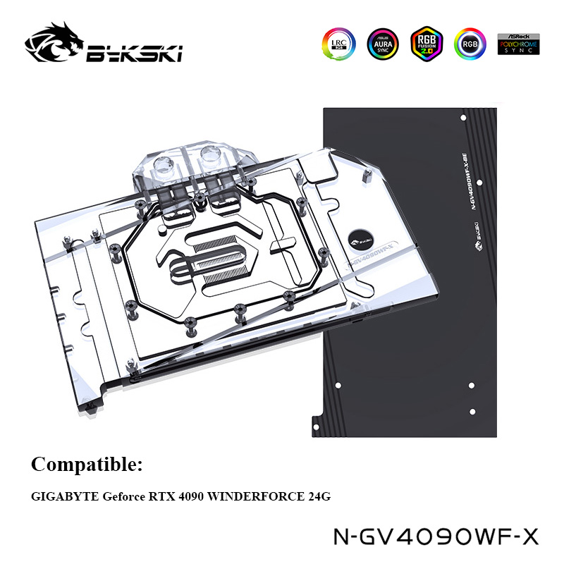 Bykski GPU Water Block untuk G - Rtx 4090 Water Block Full Cover ulasan dan harga