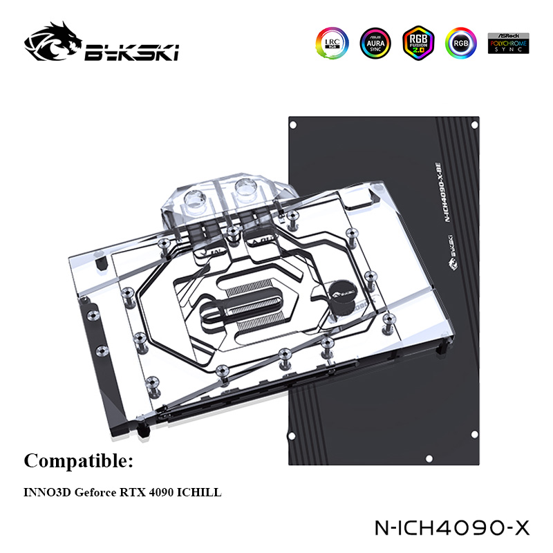 Pendingin Air Bykski Digunakan - Rtx 4090 Water Block Full Cover ulasan dan harga