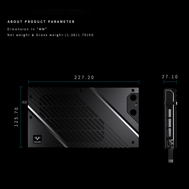 Blok GPU Granzon GBN-RTX4080FE - Rtx 4080 Water Cooling Block ulasan dan harga
