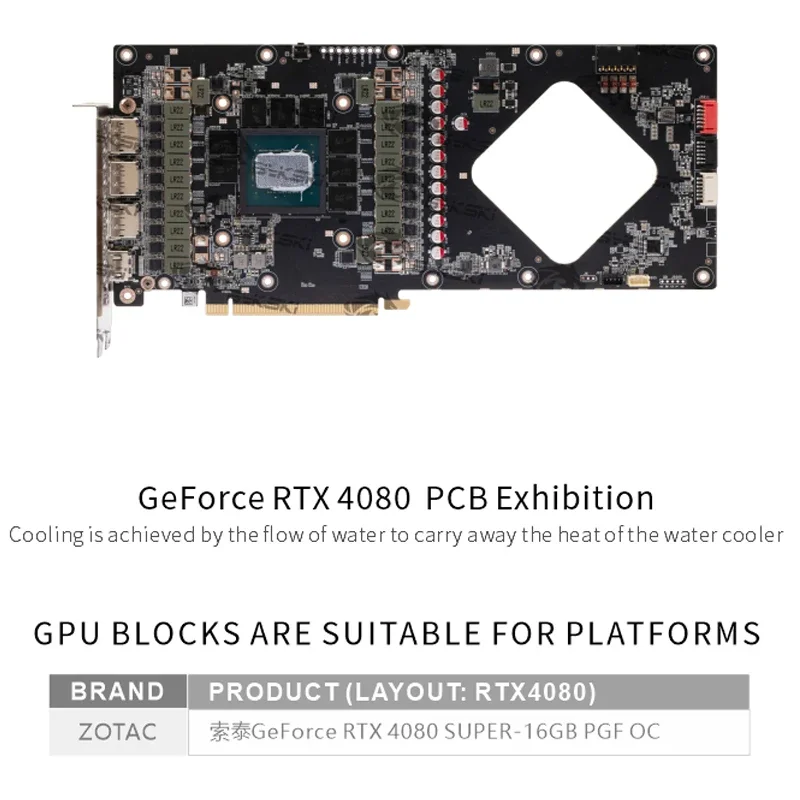 Bykski N-ST4080SPGF-X Blok GPU - Rtx 4080 Super 16Gb ulasan dan harga