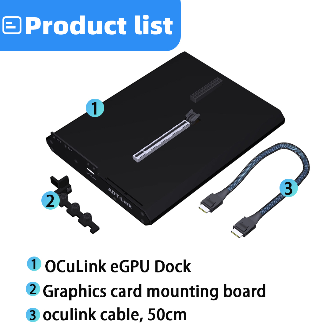 Dock eGPU OCuLink PCIe 4.0 X4  - Oculink Gpu Dock Station ulasan dan harga