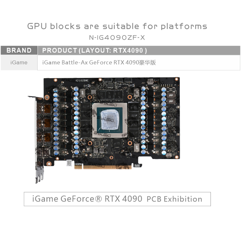 Bykski N-IG4090ZF-X GPU Block  - Rtx 4090 Water Block Full Cover ulasan dan harga